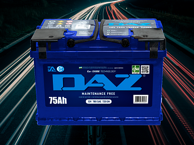 Аккумулятор Daz 75Ач 700А 12V прямая полярность Евро(К) UZ размер 278*175*190