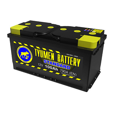 Аккумулятор Tyumen Standard 12V 100Ач 790А оп (352*175*192)