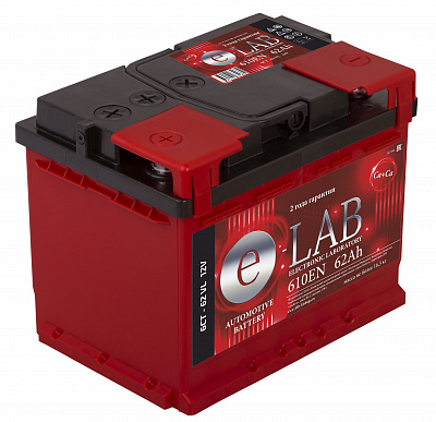 Аккумулятор ELAB 62Ач 580А 12V оп Евро(К) (242*175*190)