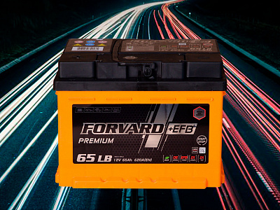 65Ач/620А/12V/оп/Евро(К)/-/FORVARD/EFB//-/242*175*190