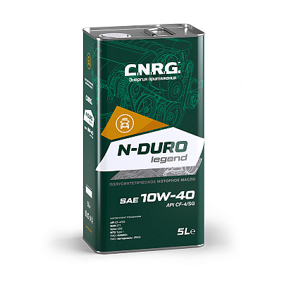 МАСЛО МОТОРНОЕ C.N.R.G. N-Duro Legend 10W40 Плсин 5л