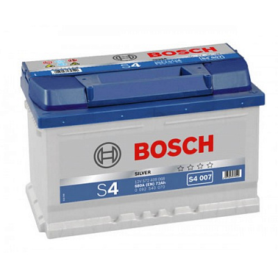 Аккумулятор Bosch S4 12V 72Ач 680А оп (278*175*175)