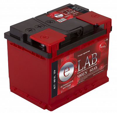 Аккумулятор ELAB 12V 60Ач 560А прямая полярность (242x175x190)