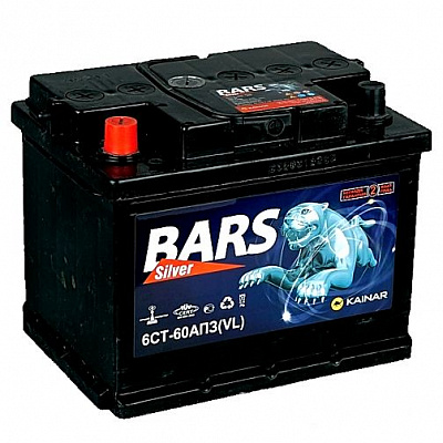 Аккумулятор BARS Silver 12V 60Ач 530А оп (242*175*190)
