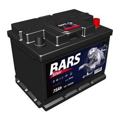 Аккумулятор BARS Silver 12V 75Ач 620А пп (278*175*190)