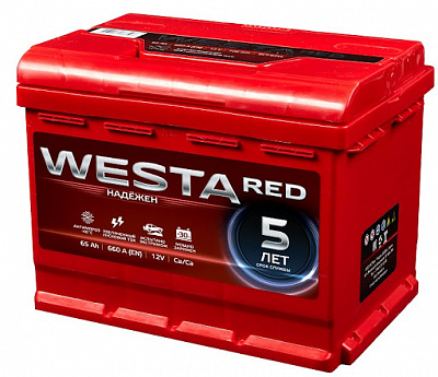 Аккумулятор Westa 65Ач 580А 12V оп Евро(К) 242*175*190